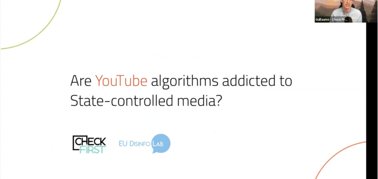 Webinar: An analysis of recommendation algorithms on YouTube against disinformation