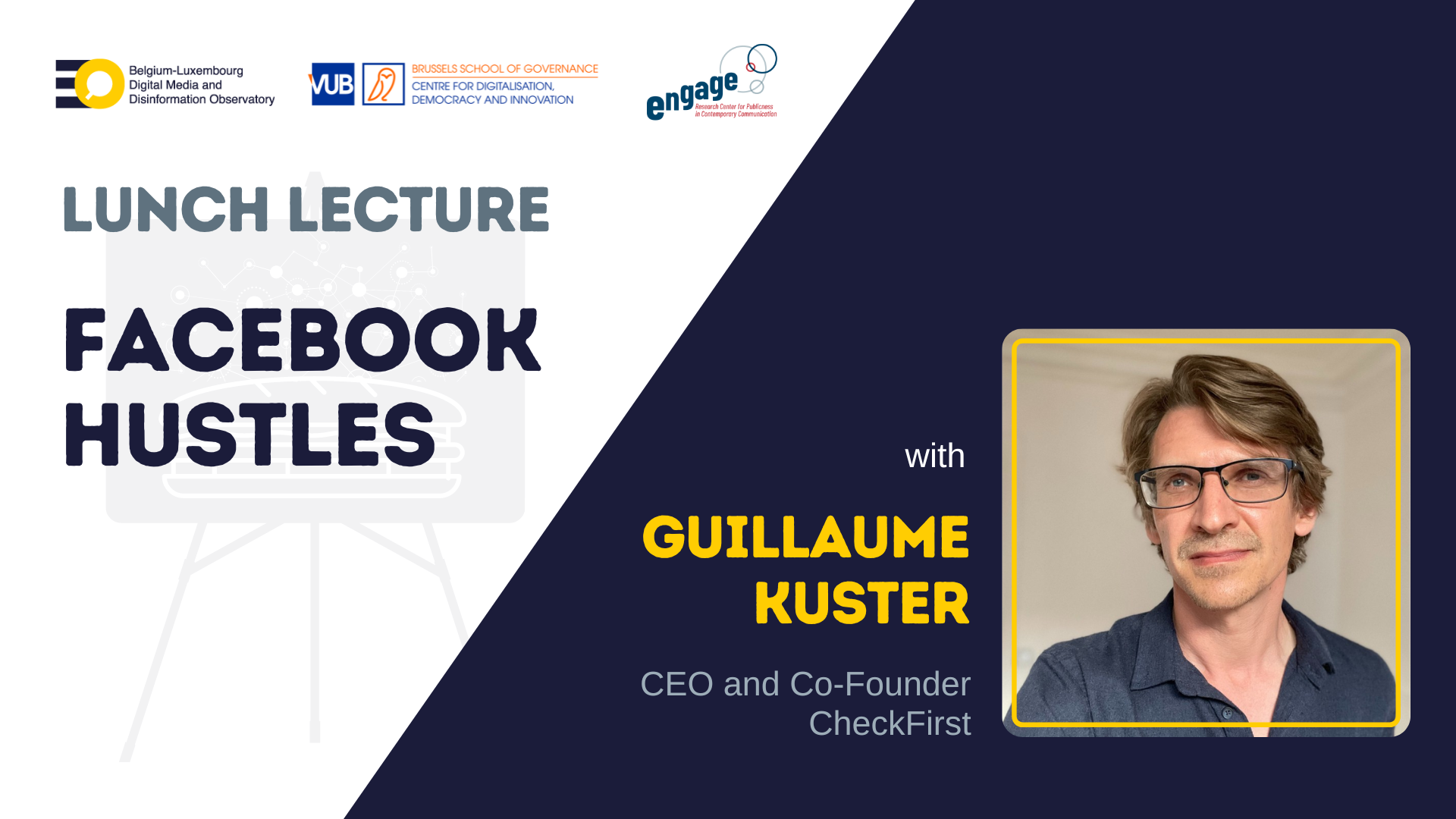 Watch the replay: EDMO Belux Lunch Lecture: Facebook Hustles
