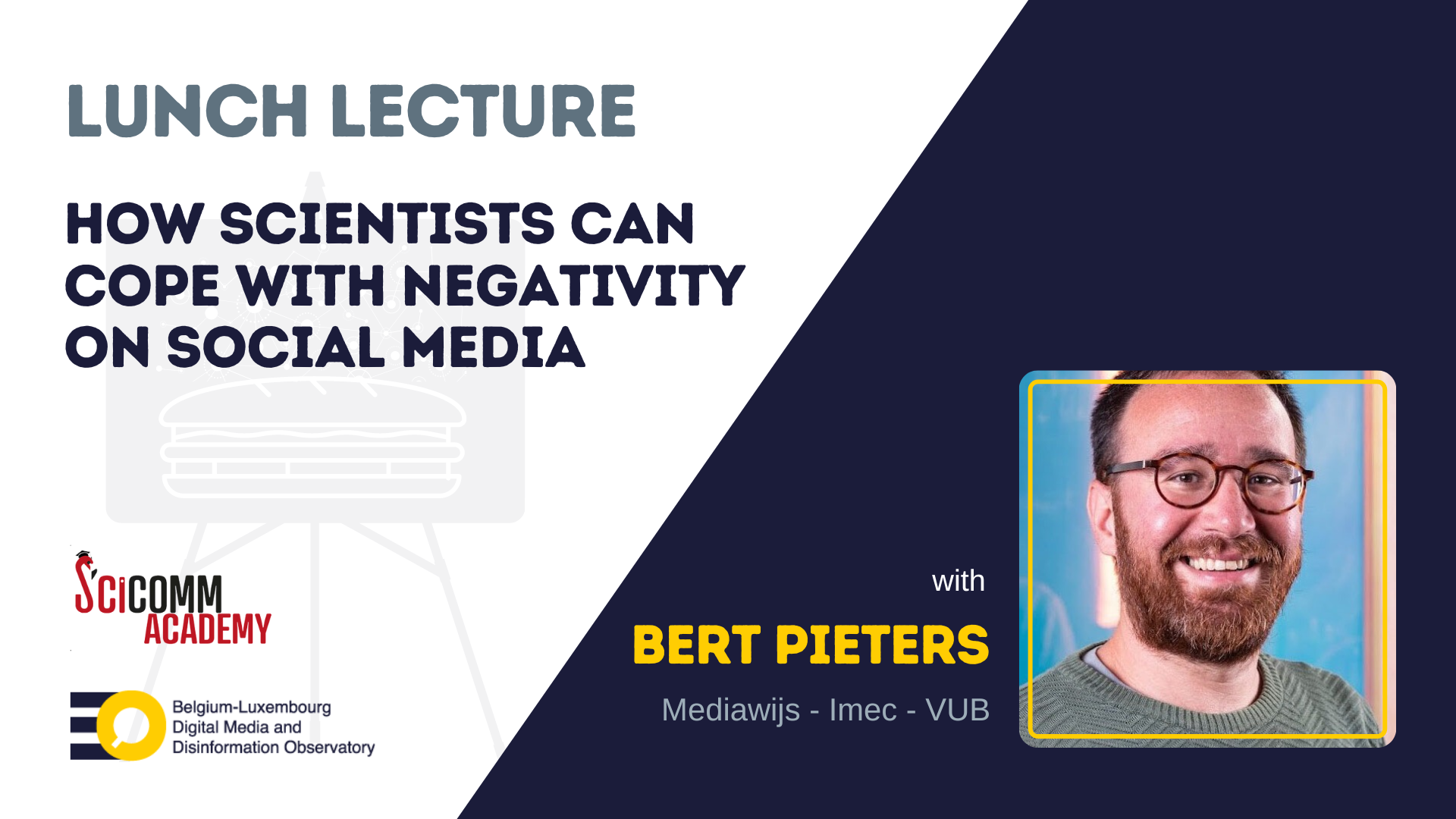 EDMO Belux Lunch Lecture – How scientists can cope with negativity on social media