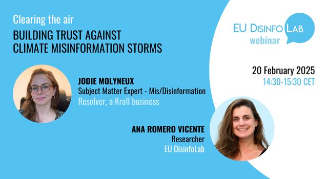 Webinar: Clearing the air: building trust against climate misinformation storms