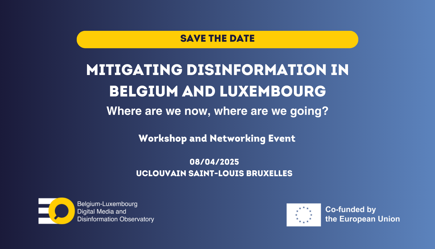 Workshop & networking event: Mitigating disinformation in Belgium and Luxembourg