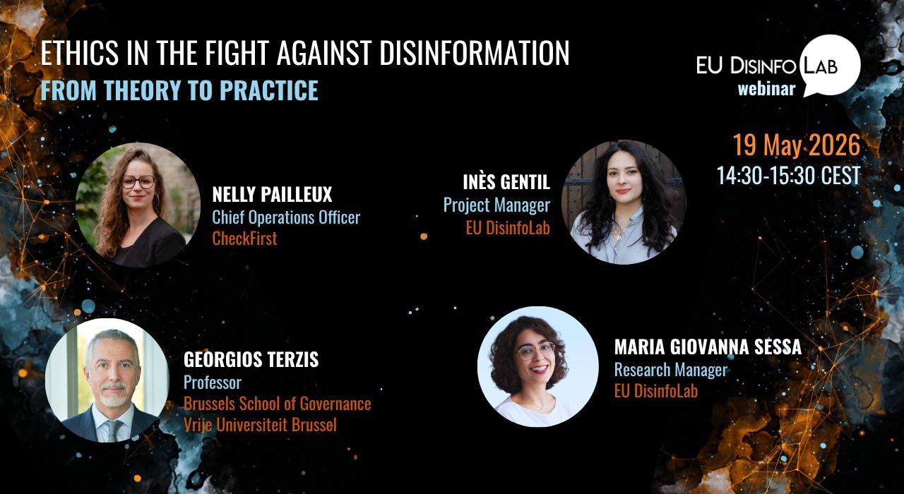 Watch the replay: Ethics in the fight against disinformation: from theory to practice